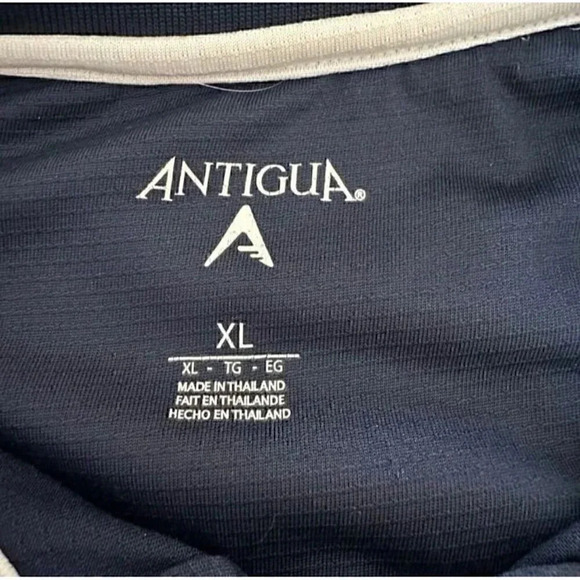 Antigua Denver Broncos Shirt Mens XL Blue NFL Football Team Logo Polyester Polo - Picture 8 of 10